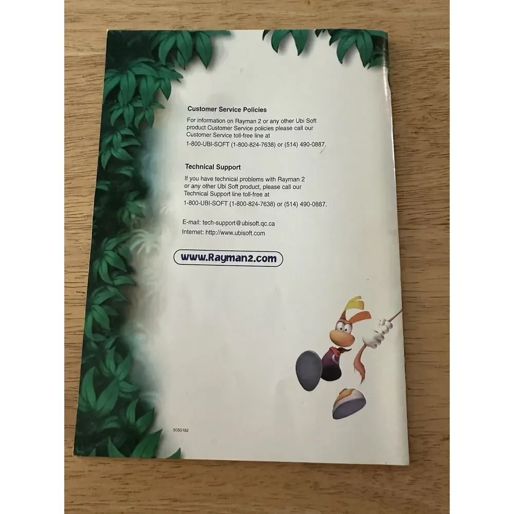 Rayman 2 The Great Escape Ubi Soft Guide instruction/User Book Paperback